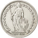 SWITZERLAND, Franc, 1956, Bern, KM #24, AU(50-53), Silver, 23.2, 4.95