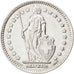 SWITZERLAND, Franc, 1952, Bern, KM #24, AU(55-58), Silver, 23.2, 5.01