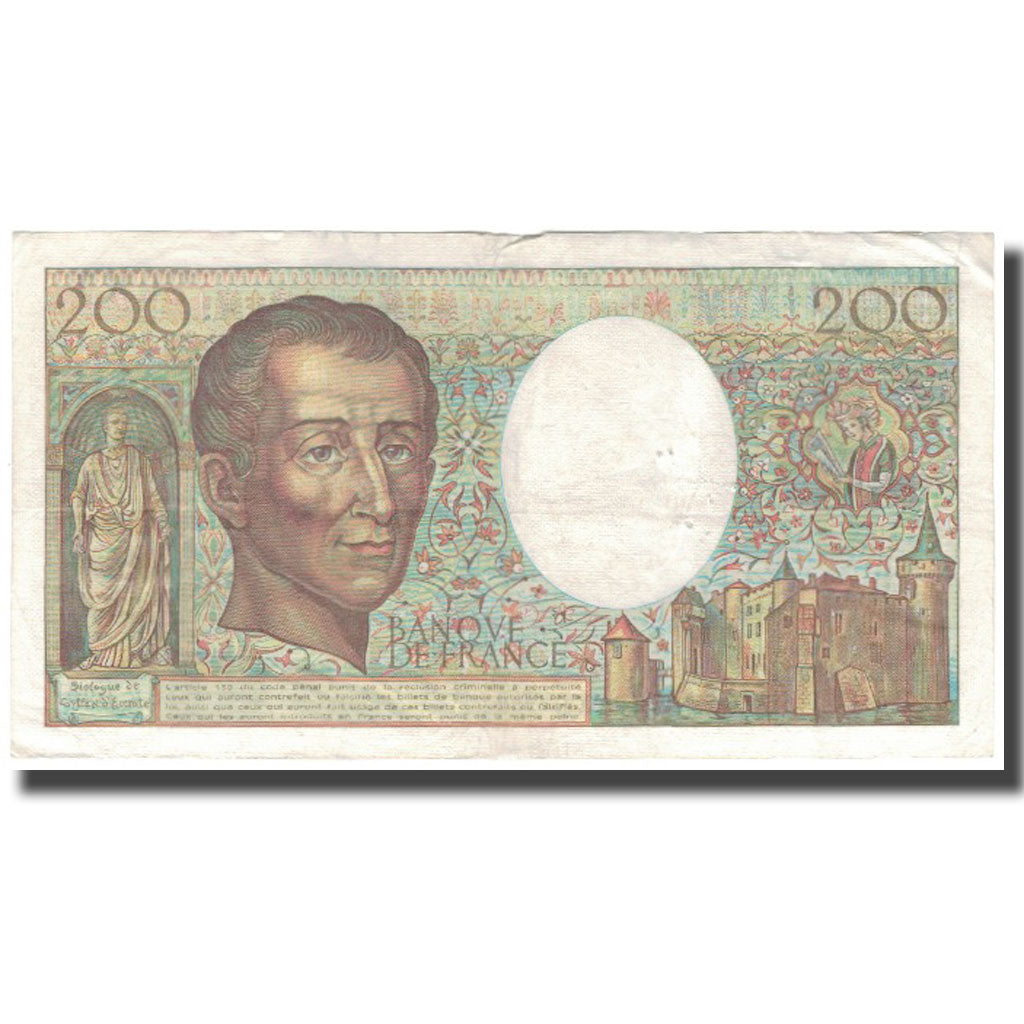 Frankreich, 200 Francs, Montesquieu, 1986, S, Fayette:70.6, KM:155a