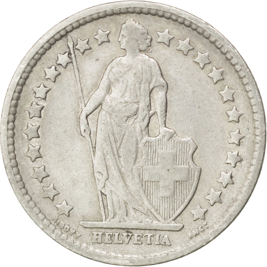 SWITZERLAND, 1/2 Franc, 1898, Bern, KM #23, VF(30-35), Silver, 18.2, 2.42