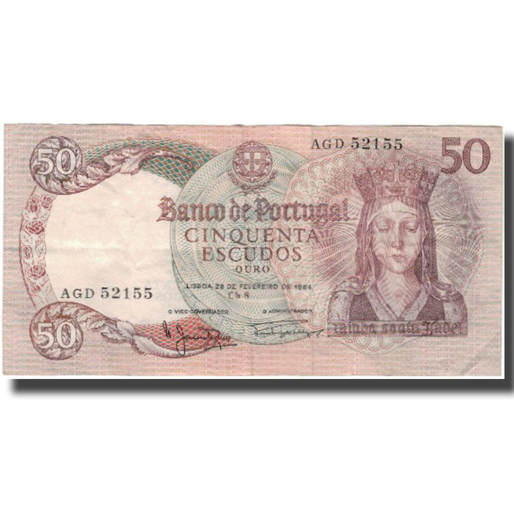 Banknote, Portugal, 50 Escudos, 1964-02-28, KM:168, EF(40-45)