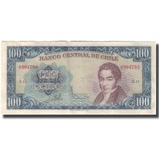 Billete, 100 Escudos, Chile, KM:141a, MBC