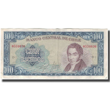 Billete, 100 Escudos, Chile, KM:141a, MBC