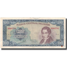 Billete, 100 Escudos, Chile, KM:141a, MBC