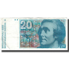 Banknote, Switzerland, 20 Franken, KM:55f, EF(40-45)