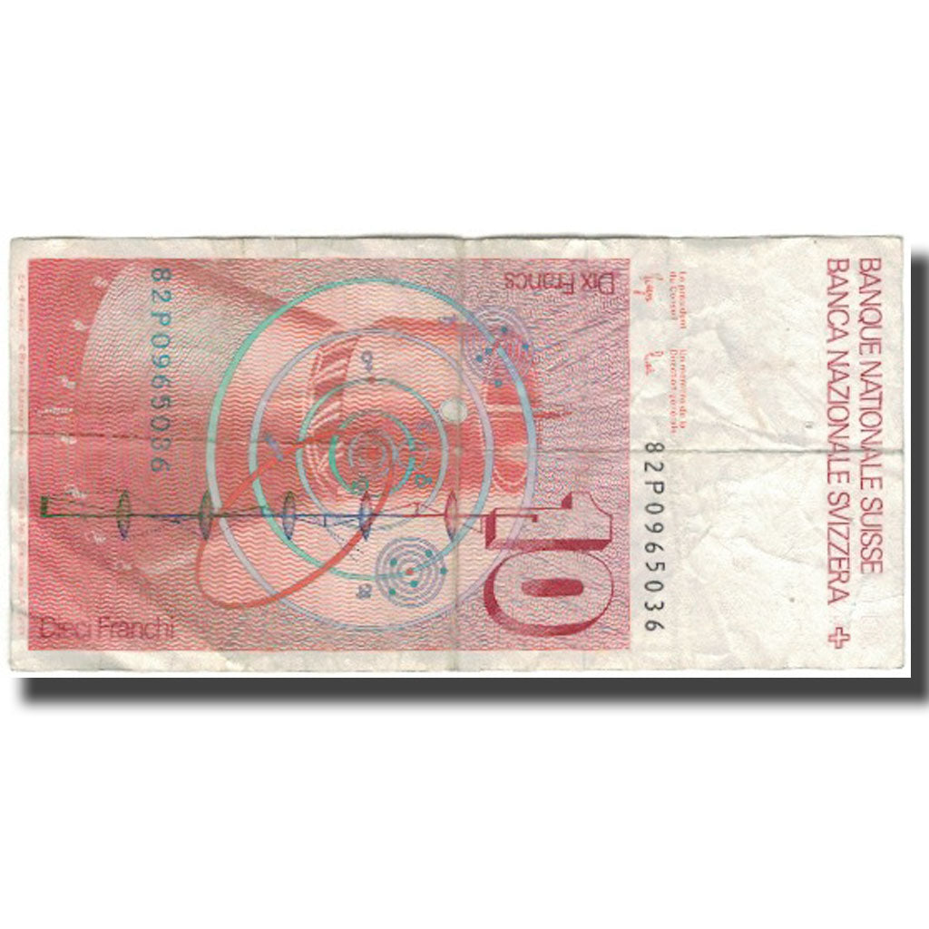 Banconote, Svizzera, 10 Franken, KM:53d, MB