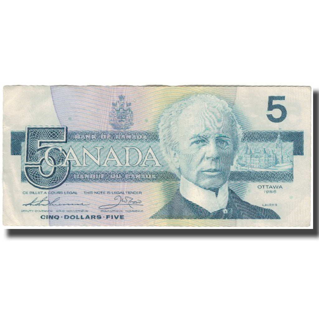 Billete, 5 Dollars, 1986, Canadá, KM:95b, MBC