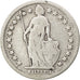 SWITZERLAND, 1/2 Franc, 1901, Bern, KM #23, VF(20-25), Silver, 18.2, 2.36