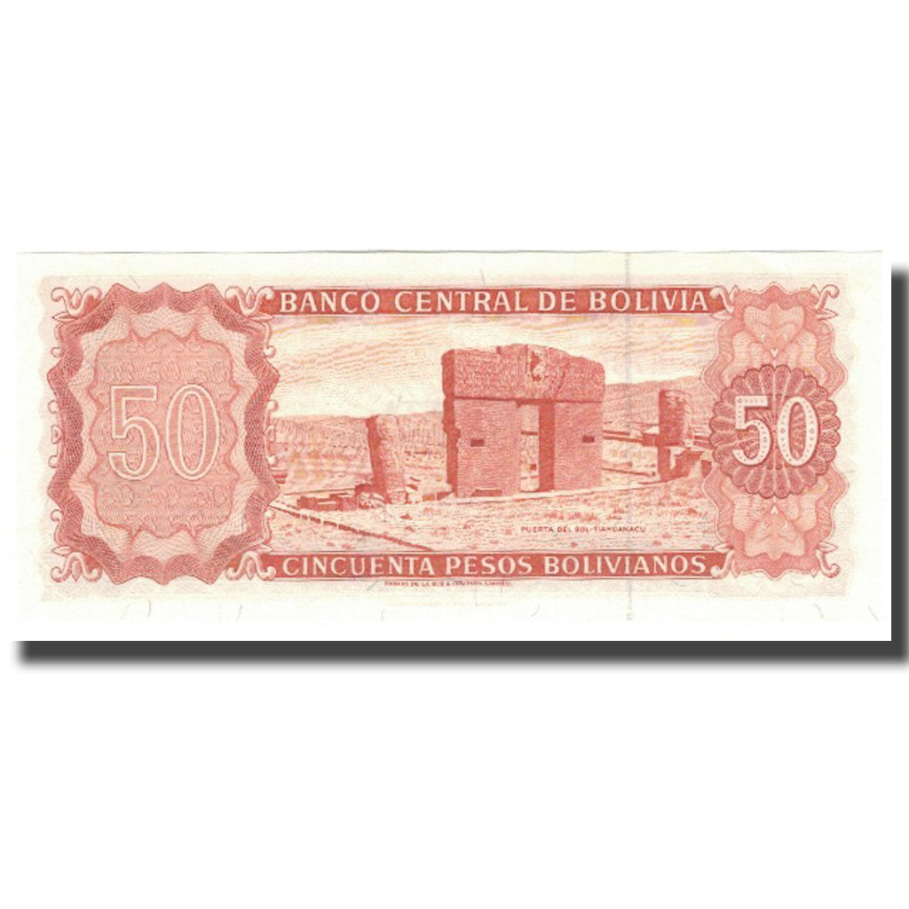 Billete, 50 Pesos Bolivianos, Bolivia, KM:162a, UNC