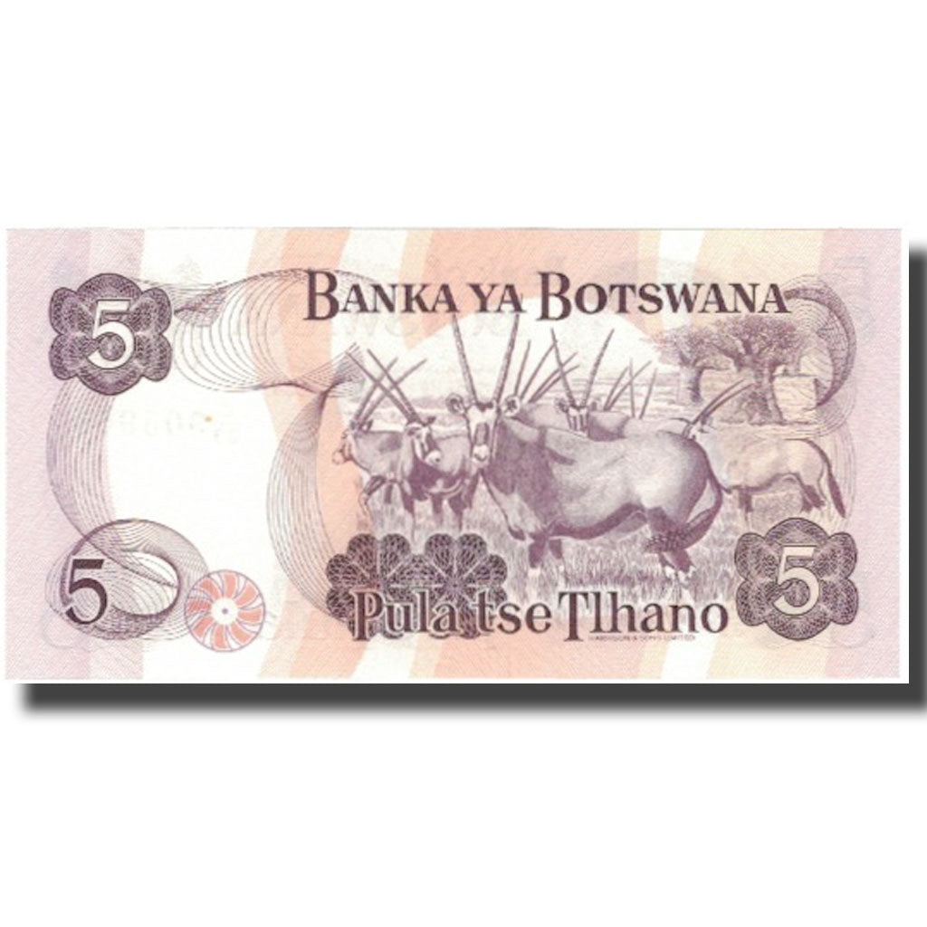 Banknote, Botswana, 5 Pula, KM:11a, UNC(65-70)