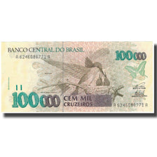 Banknote, Brazil, 100,000 Cruzeiros, KM:235c, UNC(65-70)