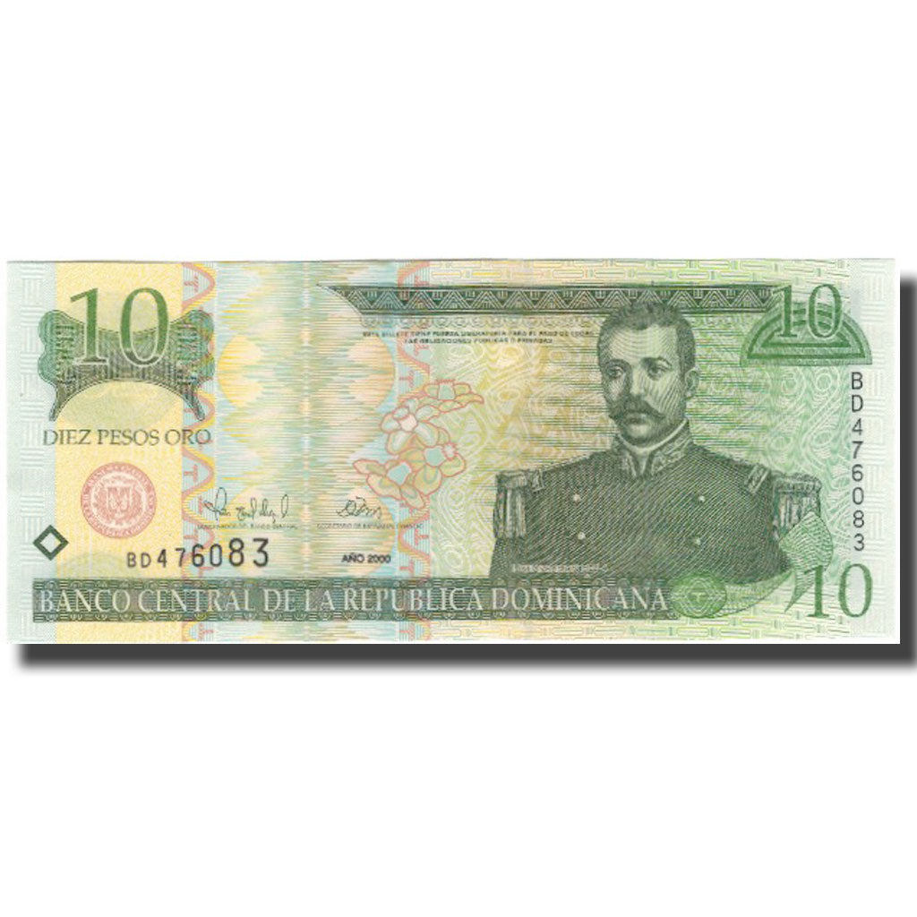 Banknote, Dominican Republic, 10 Pesos Oro, 2000, KM:159a, UNC(65-70)