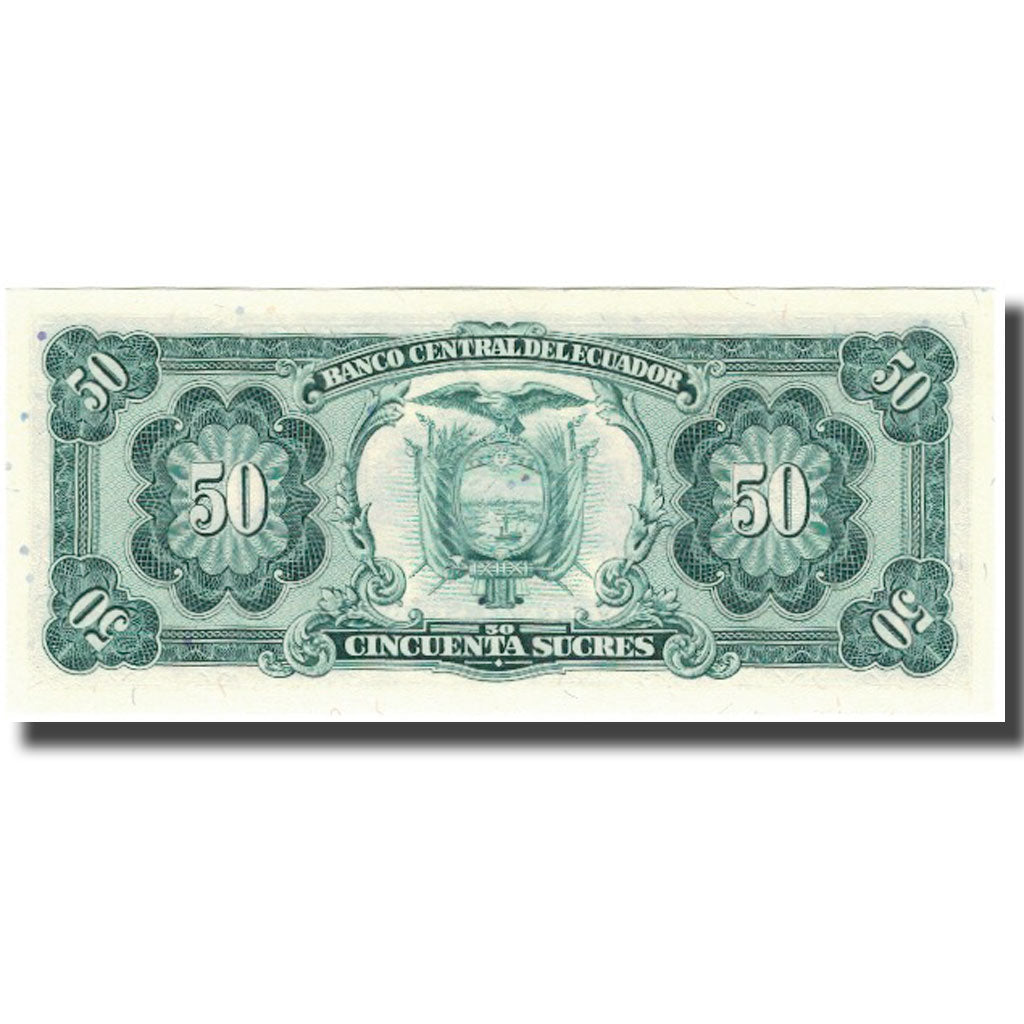 Banknote, Ecuador, 50 Sucres, 1988-11-22, KM:122a, UNC(65-70)