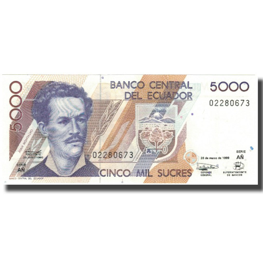 Banconote, Ecuador, 5000 Sucres, 1999-03-26, KM:128c, FDS