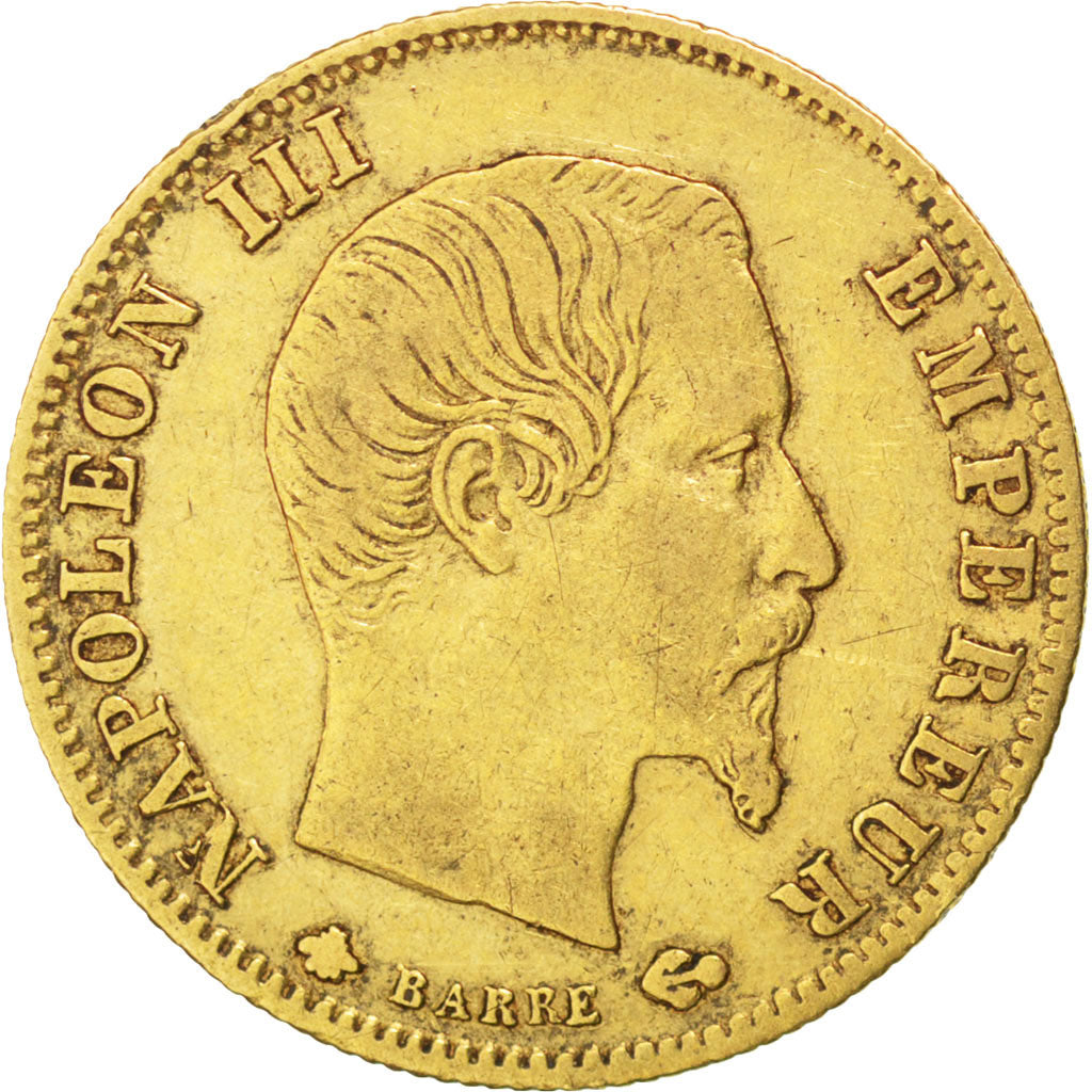 Second Empire, 5 Francs or Napoléon III grand module 1860 Strasbourg, KM 787.2