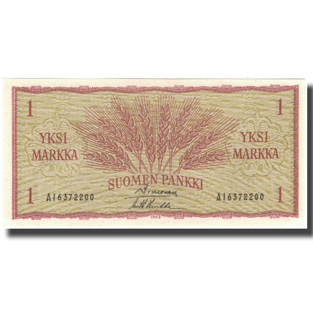 Billete, 1 Markka, Finlandia, KM:98a, UNC