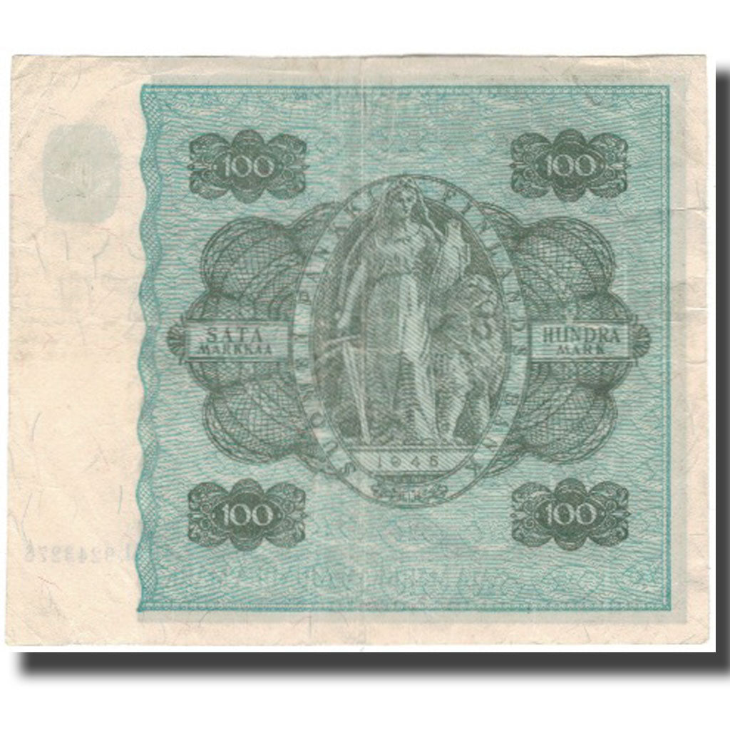 Billete, 100 Markkaa, Finlandia, KM:88, BC+
