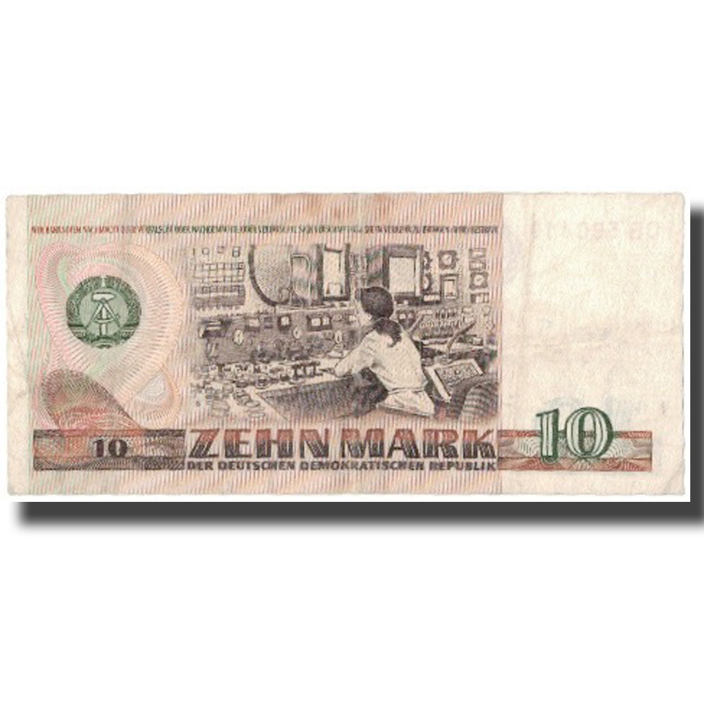 Banknote, Germany - Democratic Republic, 10 Mark, 1971, KM:28a, VF(30-35)