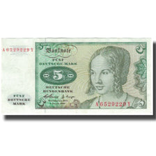Banknote, GERMANY - FEDERAL REPUBLIC, 5 Deutsche Mark, 1960-01-02, KM:18a