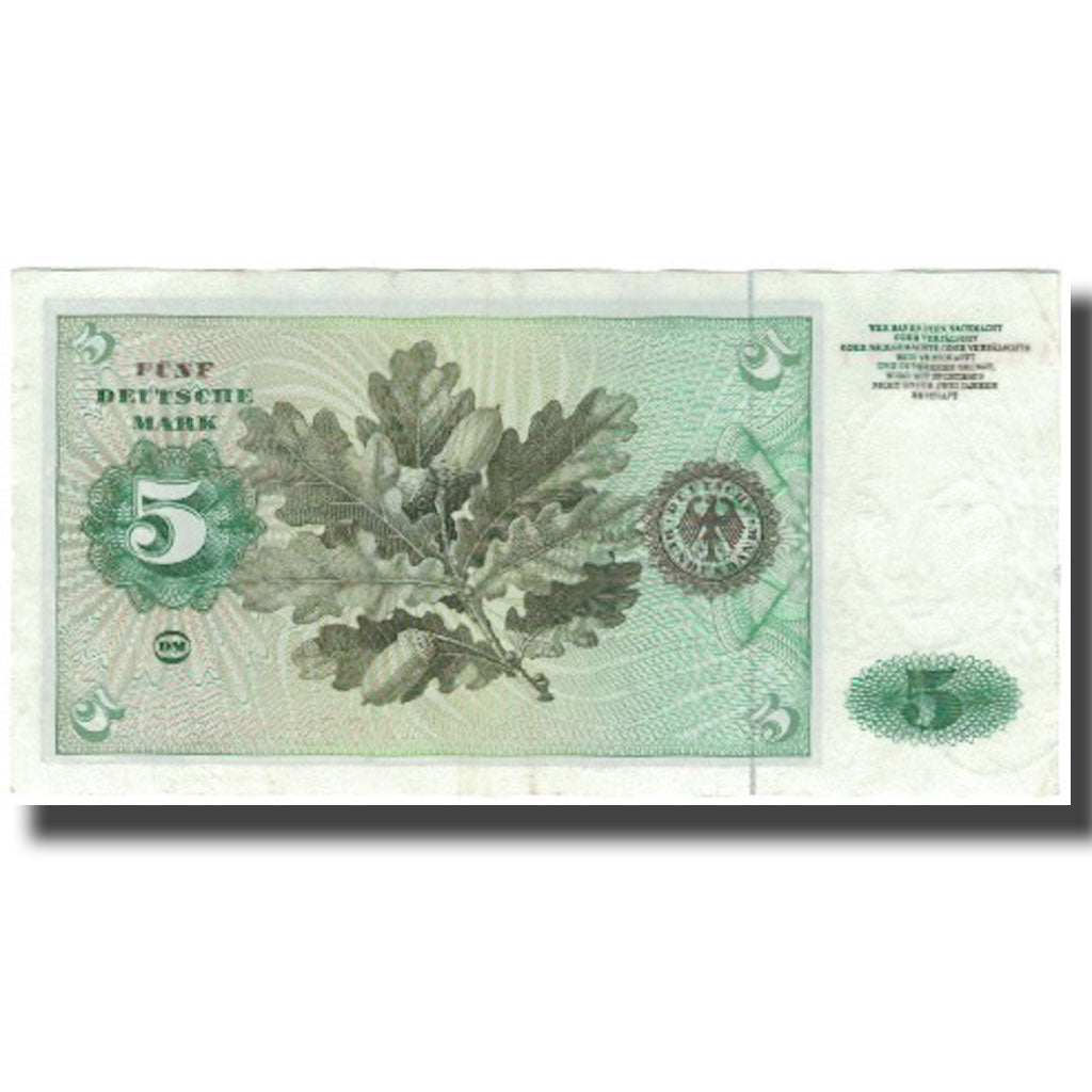 Banknote, GERMANY - FEDERAL REPUBLIC, 5 Deutsche Mark, 1960-01-02, KM:18a