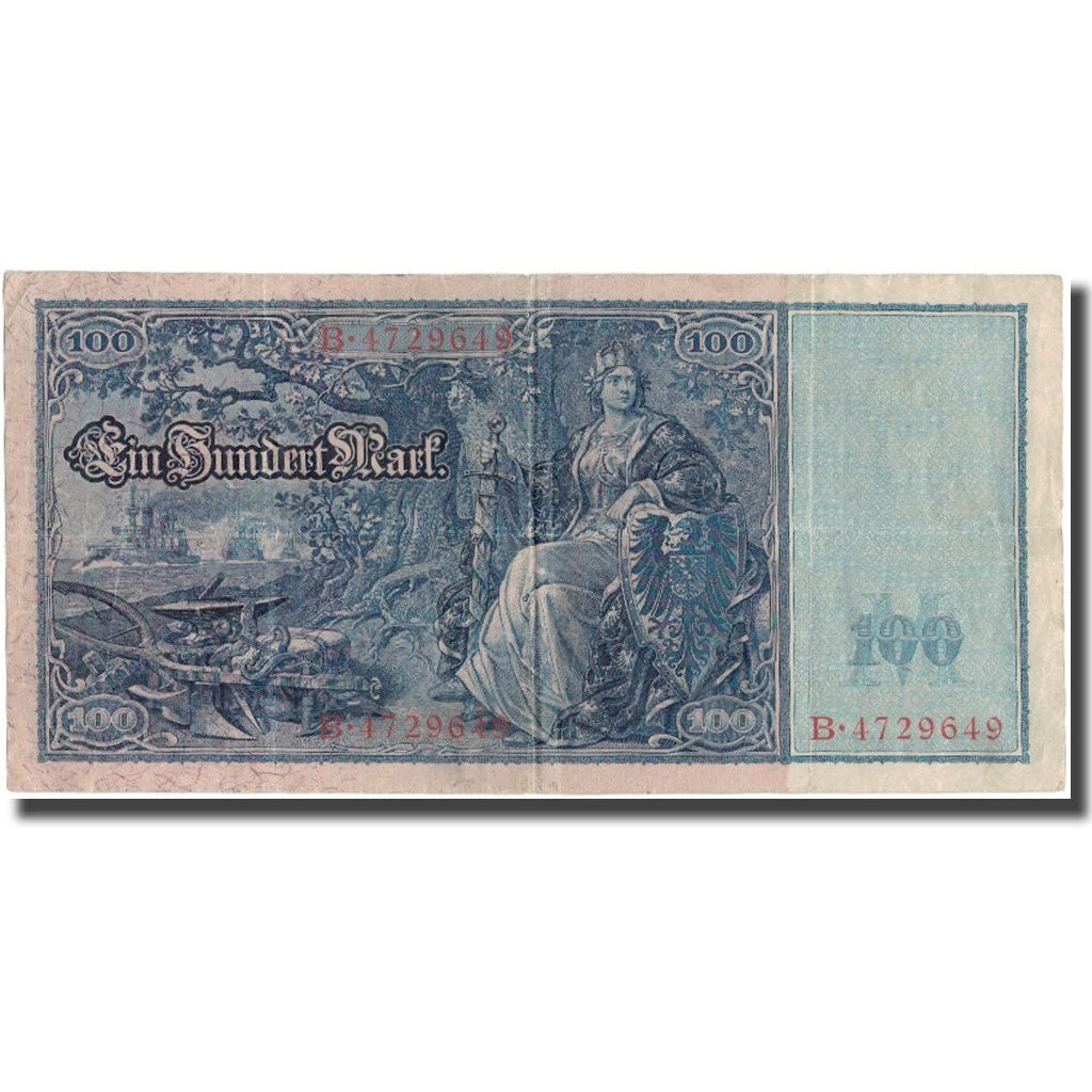 Billete, 100 Mark, Alemania, KM:42, MBC