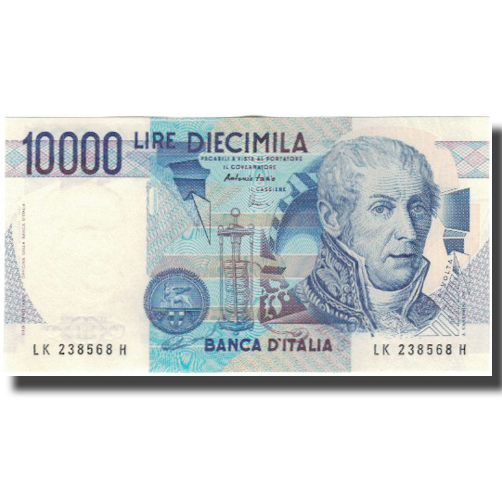 Nota, Itália, 10,000 Lire, KM:112d, AU(50-53)