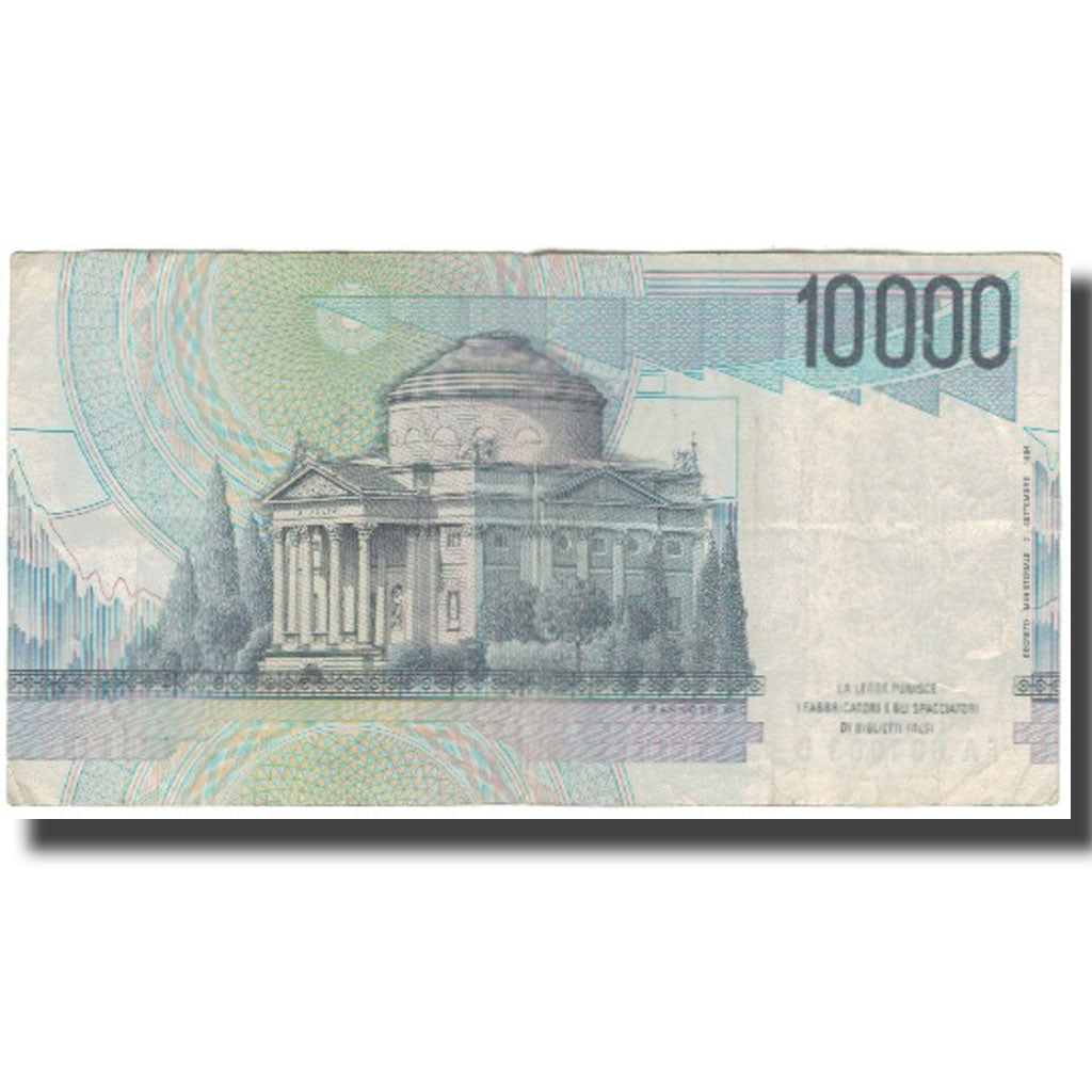 Banknote, Italy, 10,000 Lire, KM:112a, VF(20-25)