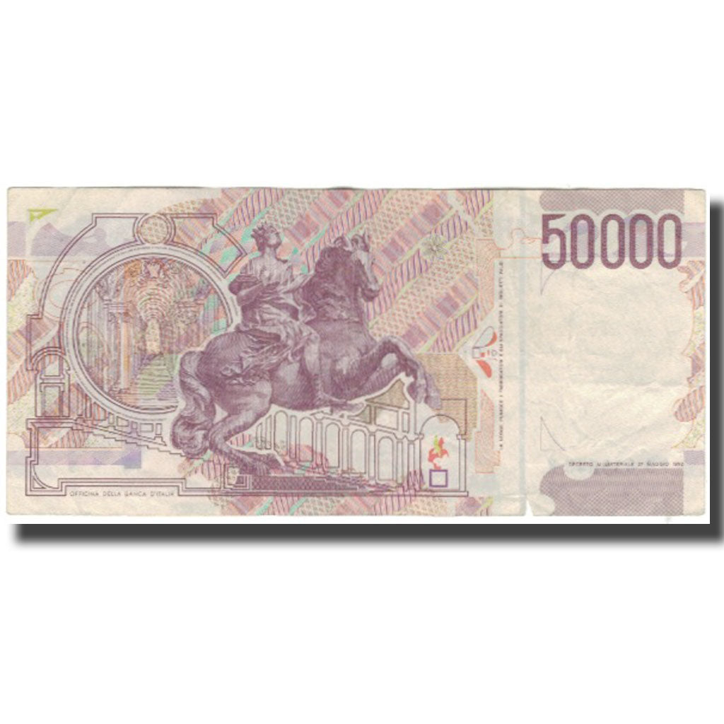 Banknote, Italy, 50,000 Lire, KM:116c, VF(30-35)