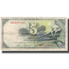 Banknot, Niemcy - RFN, 5 Deutsche Mark, 1948-12-09, KM:13i, VF(20-25)