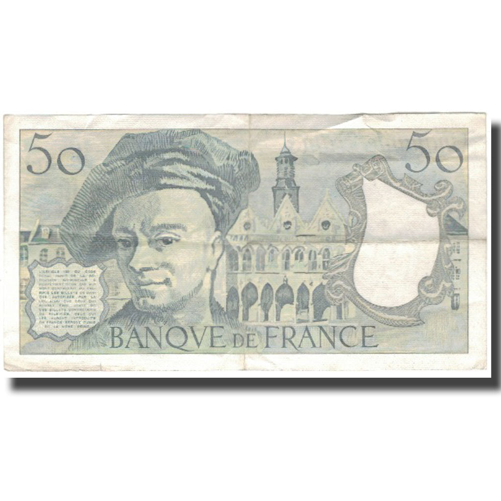 Francja, 50 Francs, Quentin de La Tour, 1985, VF(20-25), Fayette:67.11, KM:152b