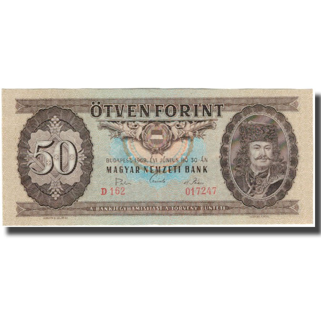 Banknote, Hungary, 50 Forint, 1969-06-30, KM:170b, EF(40-45)