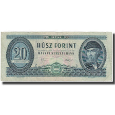 Banknot, Węgry, 20 Forint, 1975-10-28, KM:169f, VF(20-25)
