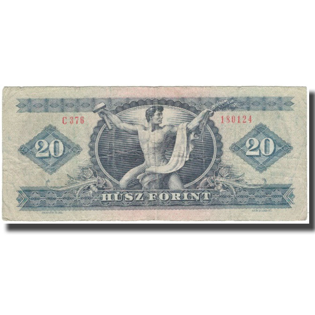 Banknote, Hungary, 20 Forint, 1975-10-28, KM:169f, VF(20-25)