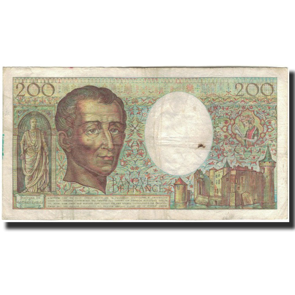 Frankrijk, 200 Francs, Montesquieu, 1983, B+, Fayette:70.3, KM:155a
