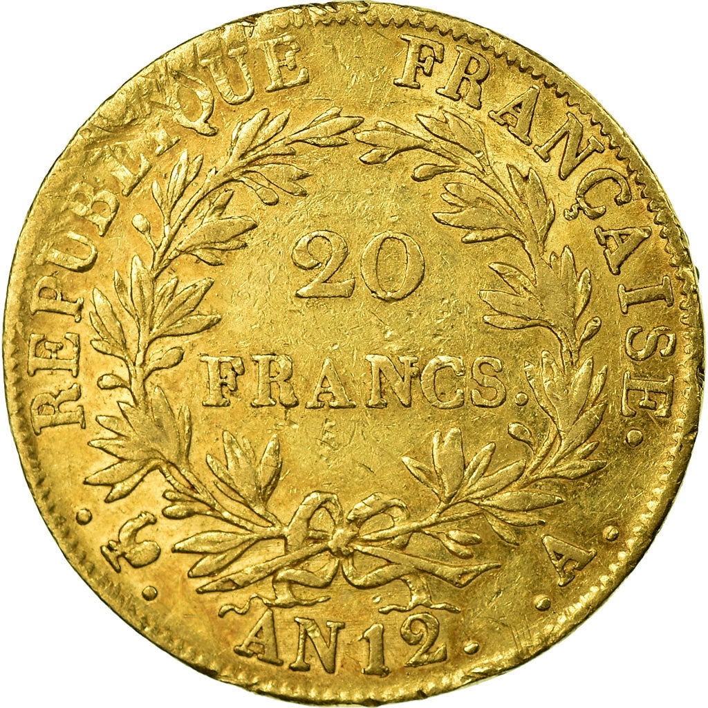 Moneta, Francia, Napoléon I, 20 Francs, 1803, Paris, BB, Oro, KM:661