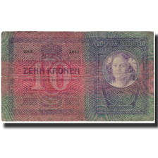 Biljet, Oostenrijk, 10 Kronen, KM:9, B+