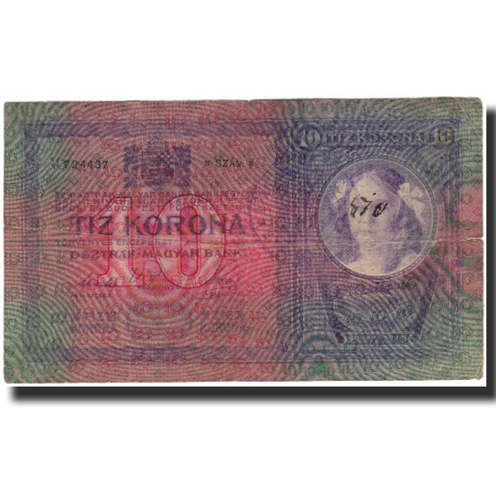 Biljet, Oostenrijk, 10 Kronen, KM:9, B+