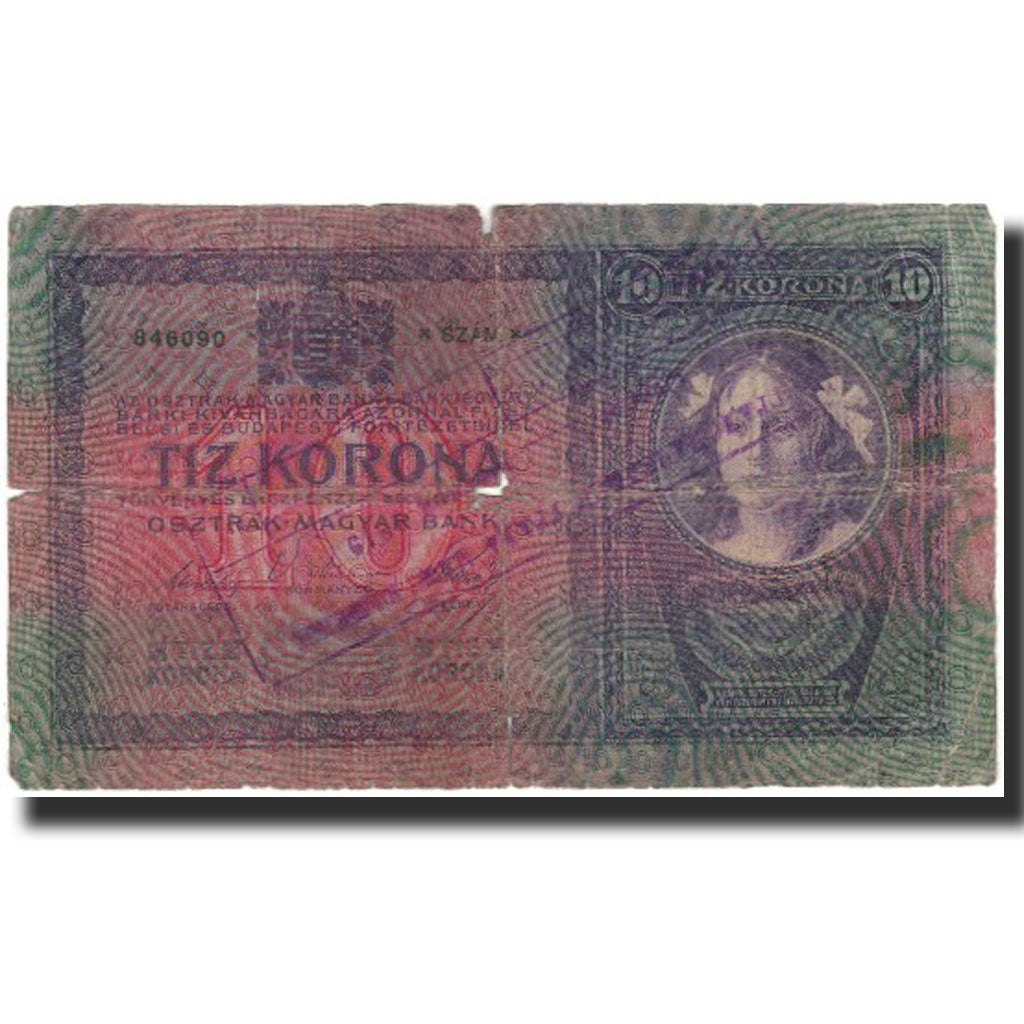Billete, 10 Kronen, Austria, KM:9, RC