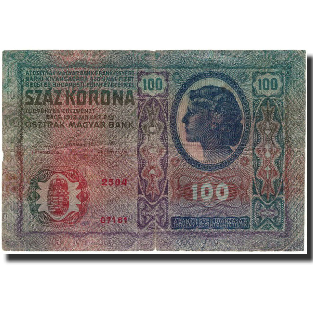 Banknote, Austria, 100 Kronen, 1912, KM:12, VF(20-25)