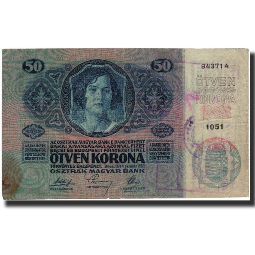 Banknote, Austria, 50 Kronen, 1914, KM:15, VF(30-35)