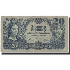 Billete, 20 Schilling, 1943, Austria, KM:116, BC