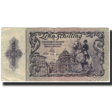 Billet, Autriche, 10 Schilling, 1950, KM:128, B+