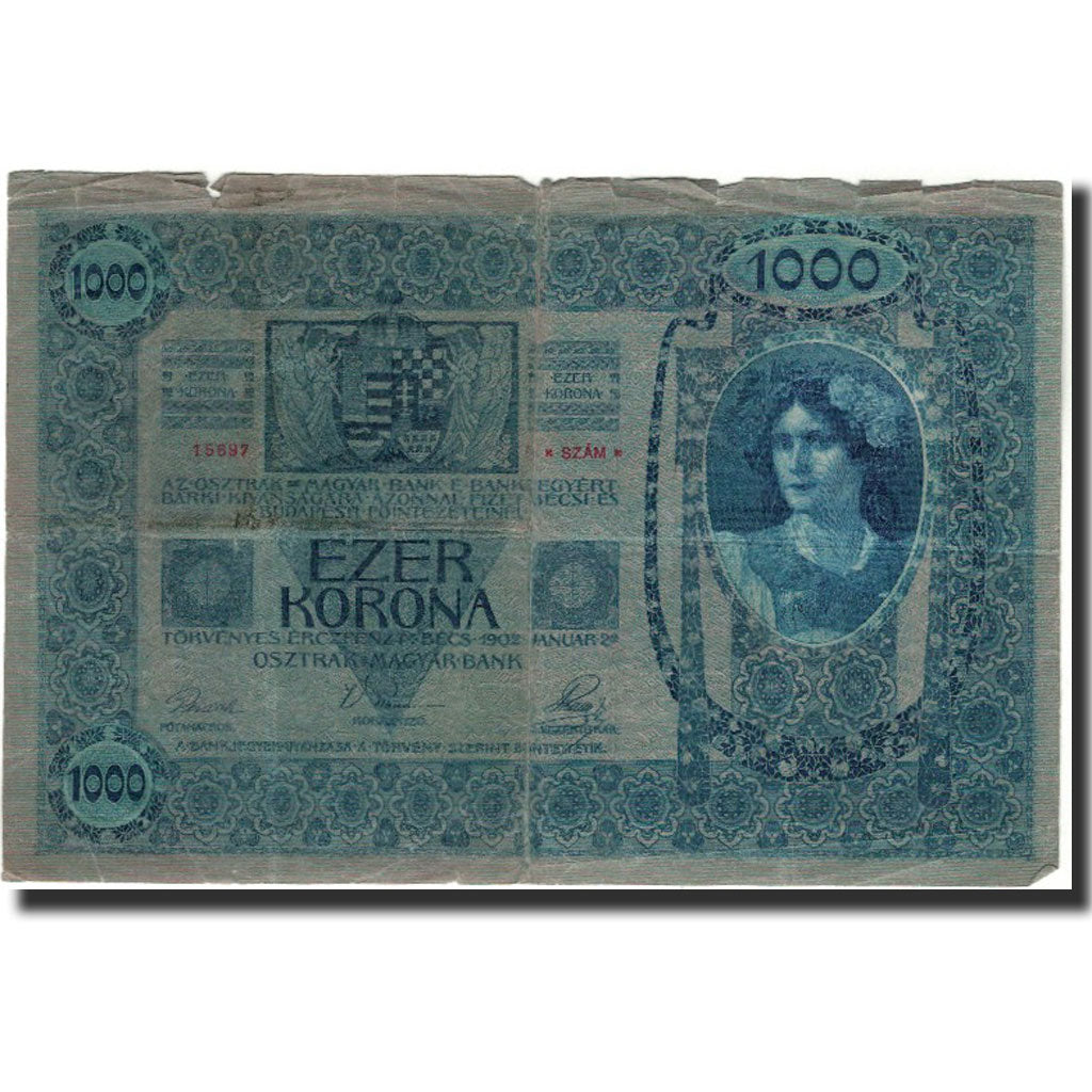 Banknote, Austria, 1000 Kronen, 1902, KM:8a, F(12-15)