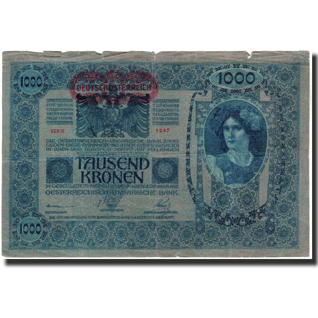 Banknote, Austria, 1000 Kronen, 1902, KM:8a, F(12-15)
