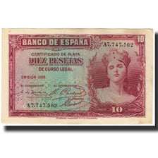 Banknote, Spain, 10 Pesetas, 1935, KM:86a, AU(55-58)
