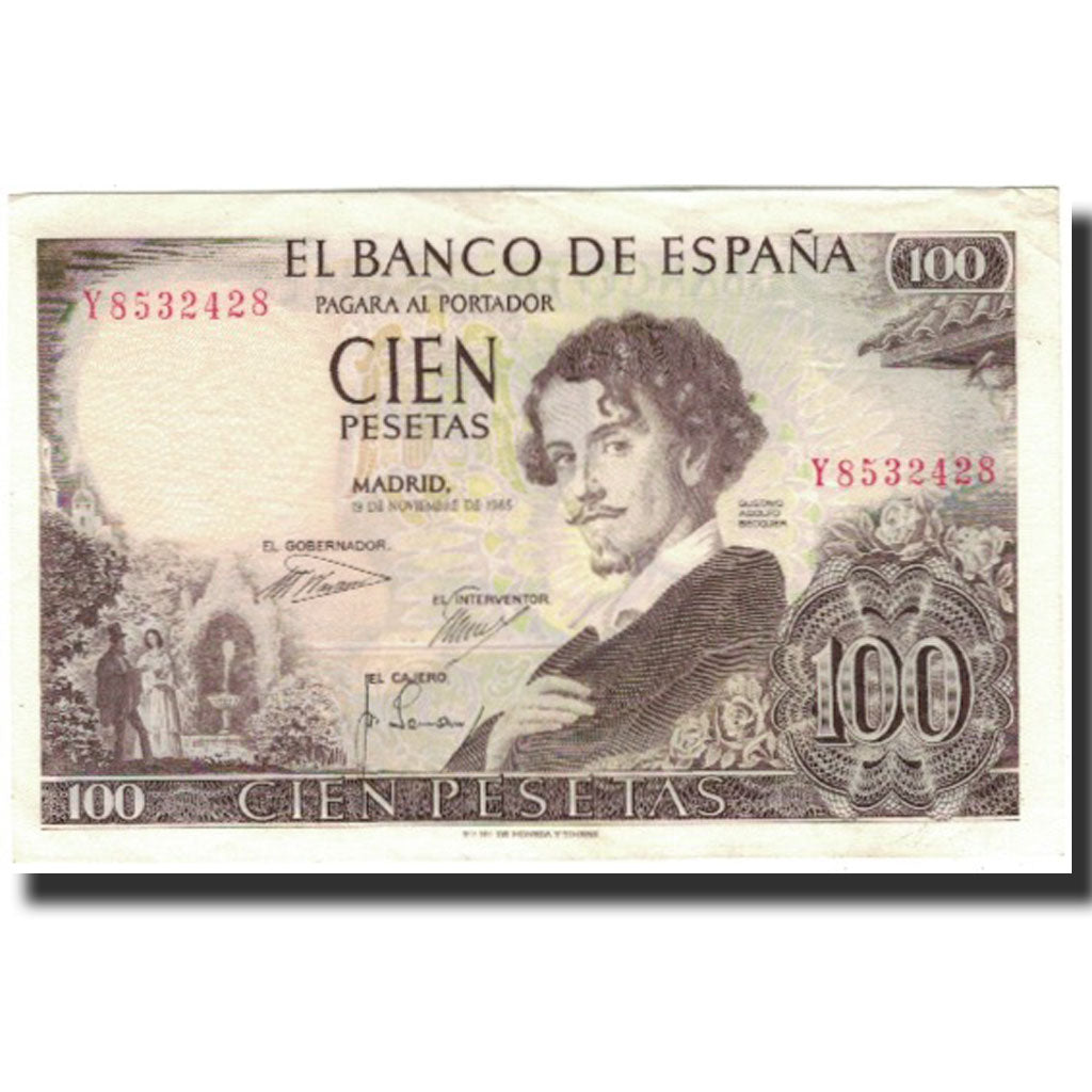 Geldschein, Spanien, 100 Pesetas, 1965-11-19, KM:150, VZ