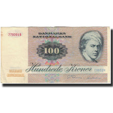 Billete, 100 Kroner, 1972, Dinamarca, KM:51m, MBC