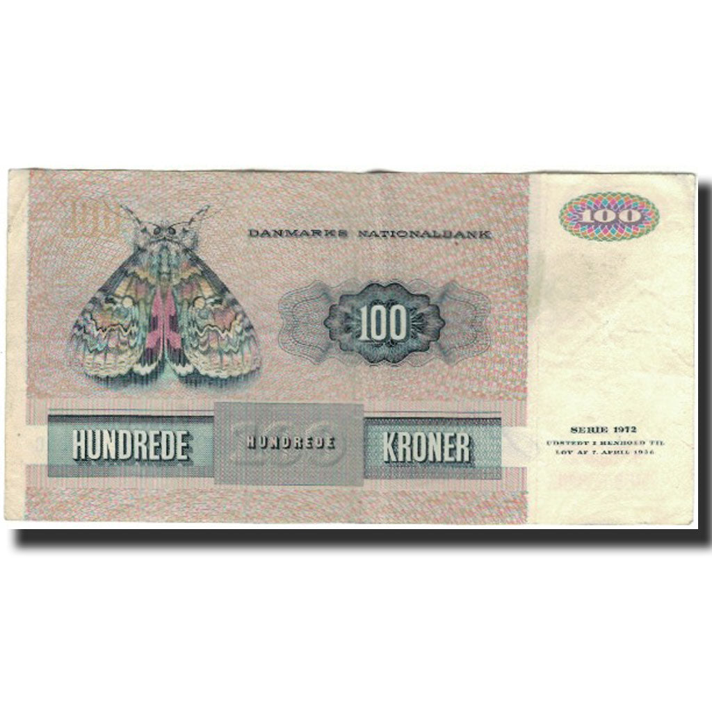 Biljet, Denemarken, 100 Kroner, 1972, KM:51o, TTB