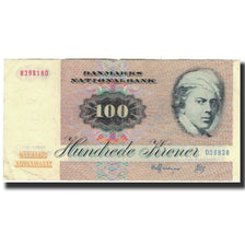 Billete, 100 Kroner, 1972, Dinamarca, KM:51r, MBC