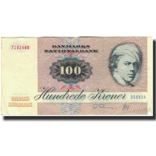 Billete, 100 Kroner, 1972, Dinamarca, KM:51r, MBC